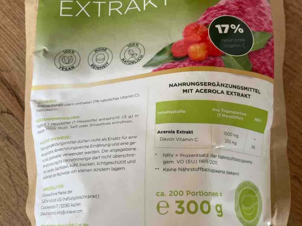 Acerola Extrakt, Vitamin C von Martin111111 | Hochgeladen von: Martin111111