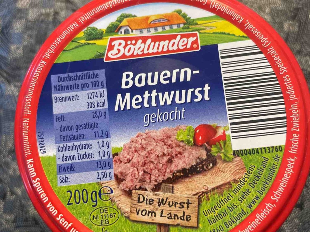 Böklunder Bauernmettwurst, 80% Schweinefleisch von Salti007 | Hochgeladen von: Salti007