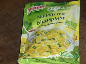 Knorr activ, Nudeln mit Blattspinat in Frischkäse-Sauce | Hochgeladen von: PeggySue2509