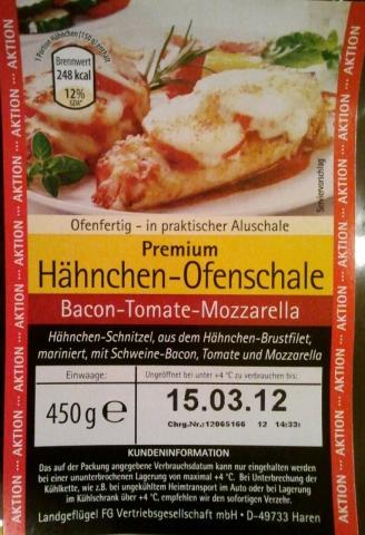 Premium Hähnchen Ofenschale , Bacon-Tomate-Mozarella | Hochgeladen von: bracwol