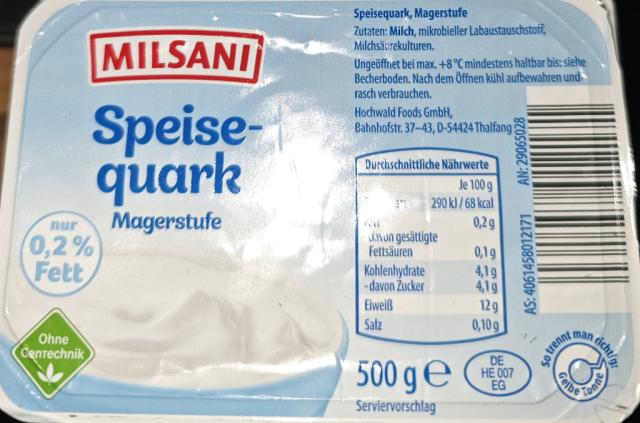 Speisequark, Magerstufe, 0,3 % Fett | Hochgeladen von: frontallappen