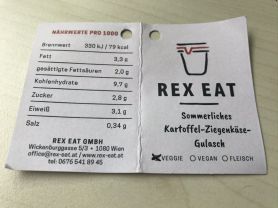 Rex Eat: Sommerliches Kartoffel-Ziegenkäse-Gulasch | Hochgeladen von: chriger