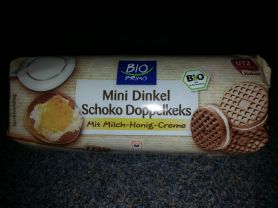 Mini Dinkel Schoko-Doppelkeks, mit Milch-Honig Creme | Hochgeladen von: Misio