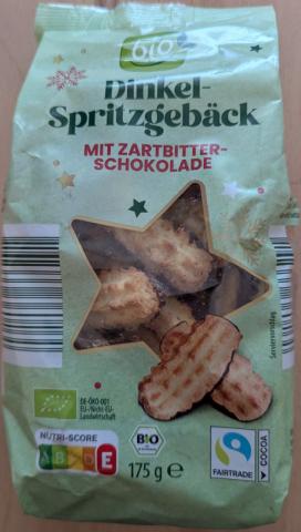 Dinkel-Spritzgebäck, mit Zartbitter-Schokolade | Hochgeladen von: Adbrag