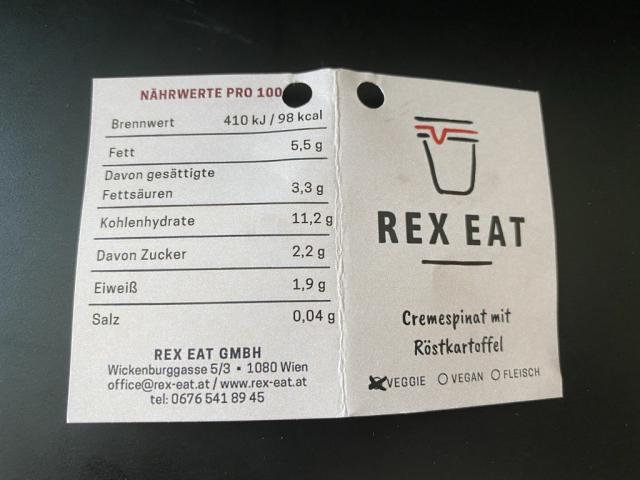 Rex Eat: Cremespinat mit Röstkartoffeln | Hochgeladen von: chriger