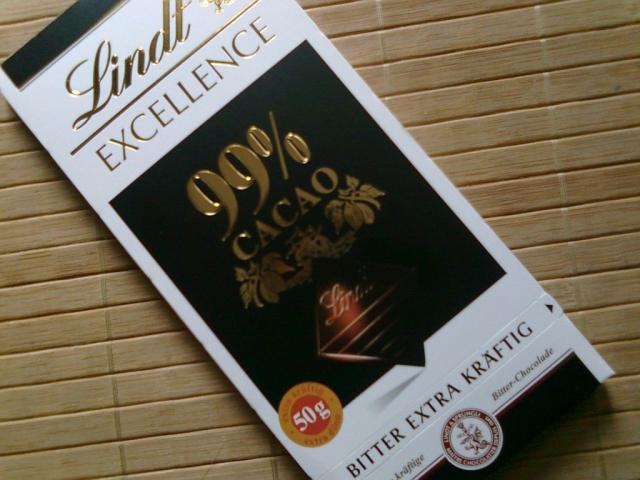 Lindt Excellence, 99% Cacao | Uploaded by: Winona