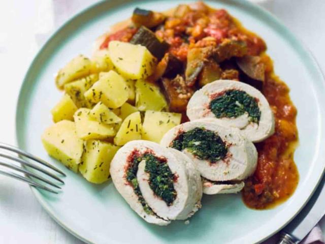 Puten-Spinat-Röllchen mit Ratatouille, Thermomix von EnimoSE08 | Hochgeladen von: EnimoSE08