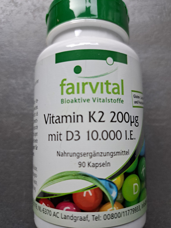 Vitamin K2 200ng mit D3 10.000 I.E. von NuriaWuff | Hochgeladen von: NuriaWuff