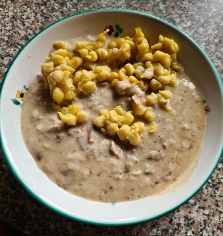 Schwammerl-Ragout mit Nockerl | Hochgeladen von: Kautzinger