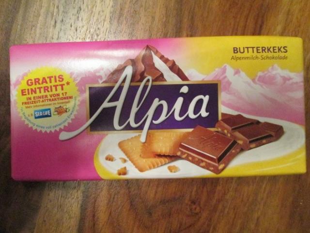 Fotos und Bilder von Schokolade, Alpia Schokolade, Butterkeks