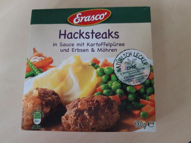 Hacksteaks in Sauce mit Kartoffelpüree und Erbsen & Möhren,  | Hochgeladen von: Griele