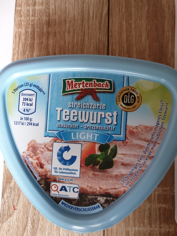 Mertenbach, Streichzarte Teewurst Light Kalorien - Fleischerzeugnisse ...