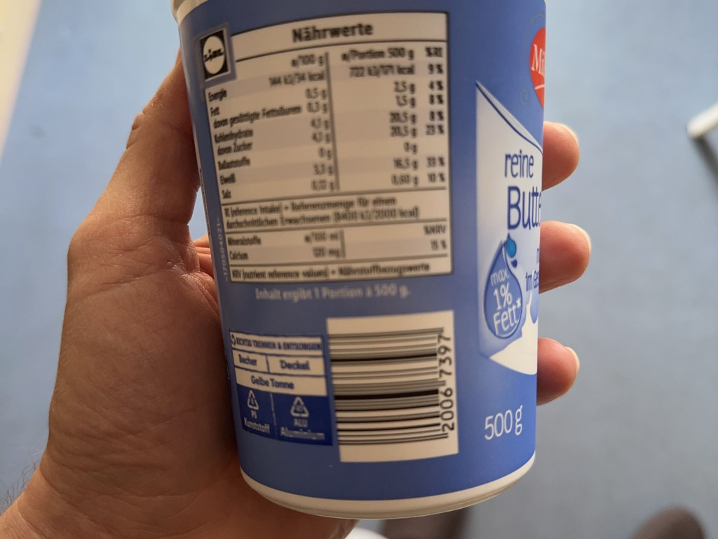 Reine Buttermilch, max. 1% Fett von marcfddb | Hochgeladen von: marcfddb Reine Buttermilch, max. 1% Fett von marcfddb | Hochgeladen von: marcfddb
