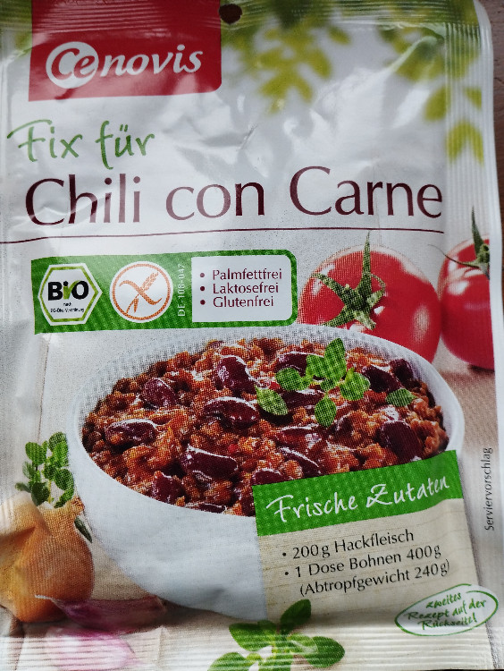 Chili von Carne, Fix für, Bio, glutenfrei, palmfettfrei, laktose | Hochgeladen von: Sardo