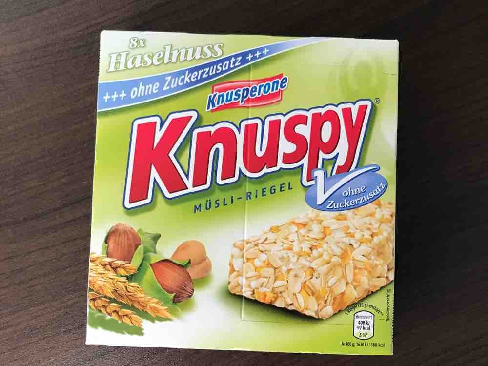 Knuspy Müsli-Riegel Haselnuss, ohne Zuckerzusatz von marenha | Hochgeladen von: marenha