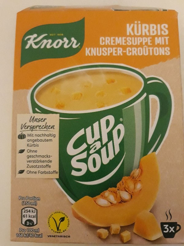 Kürbiscremesuppe mit Knusper-Croutons, Cup a Soup von nyonblack | Hochgeladen von: nyonblack