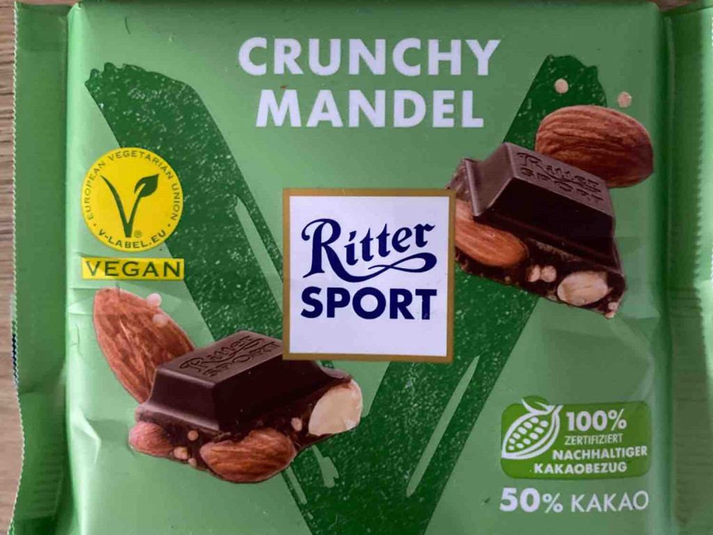 Rittersport, Crunchy Mandel (vegan) von NaomiOliveira1999 | Hochgeladen von: NaomiOliveira1999