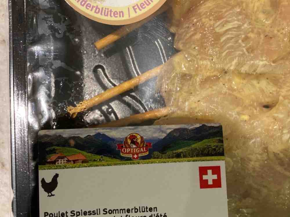 Poulet Spiessli Sommerblüten, mit Honig von dennisma | Hochgeladen von: dennisma