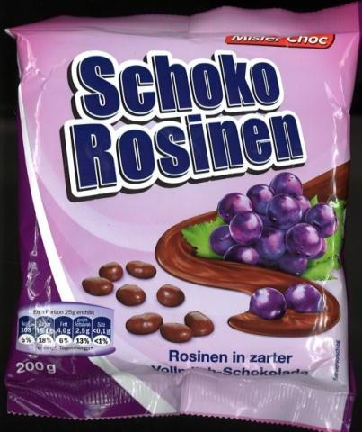 Mister Choc, Schoko Rosinen, Vollmilch-Schokolade | Hochgeladen von: panni64