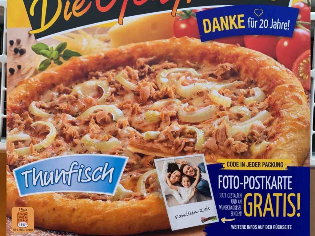 Dr Oetker Pizza Die Ofenfrische Thunfisch Kalorien Pizza Fddb
