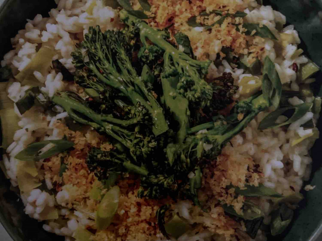 Veganes Lauch-Risotto mit Brokkolini von Swimmi | Hochgeladen von: Swimmi