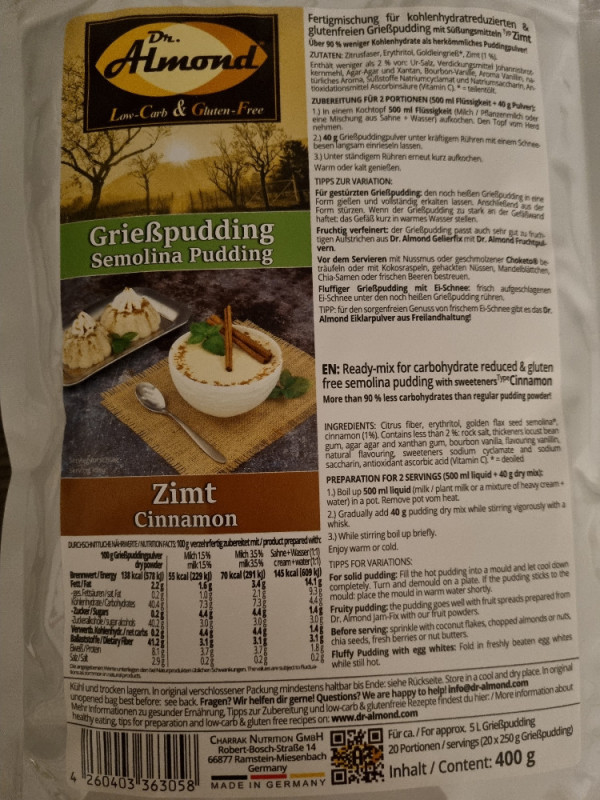 Grießpudding, Zimt von CoonieCat | Hochgeladen von: CoonieCat