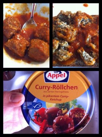 Curry-Röllchen, in pikantem Curry-Ketchup | Hochgeladen von: Chivana