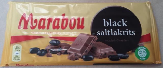 Marabou Black Saltlakrits, Milchschokolade mit Salzlakritz | Hochgeladen von: MikaelHH