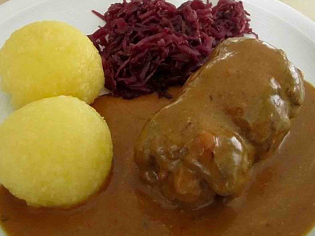 Rinderroulade mit Rotkohl und Klößen  von Tillinger | Hochgeladen von: Tillinger