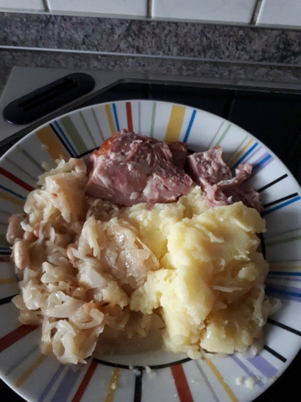 Kassler mit Sauerkraut und Kartoffelpüree von Mao75 | Hochgeladen von: Mao75