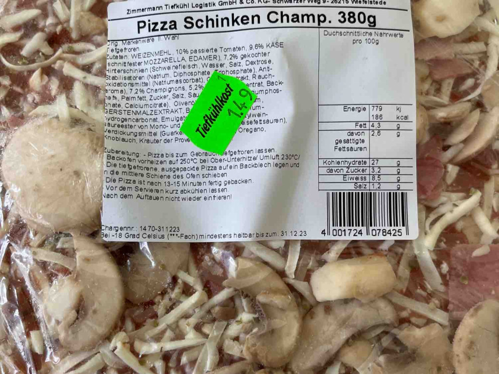 Pizza Schinken Champignons von builttolast84 | Hochgeladen von: builttolast84