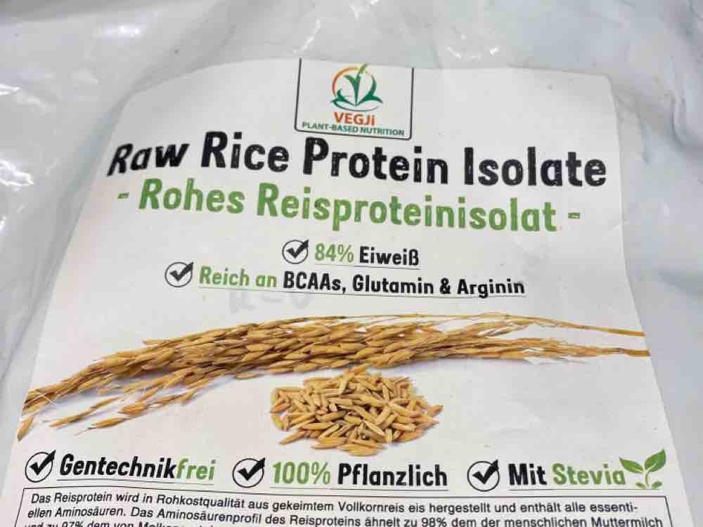 Raw Rice Protein Isolate (Vanille) von Freddy683 | Hochgeladen von: Freddy683
