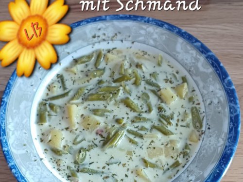 Fitschbohnensuppe mit Schmand | Hochgeladen von: Muckelchen2407