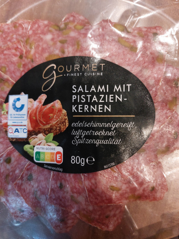 Salami mit Pistazienkernen, edelschimmelgereift, luftgetrocknet  | Hochgeladen von: Freddy Bier