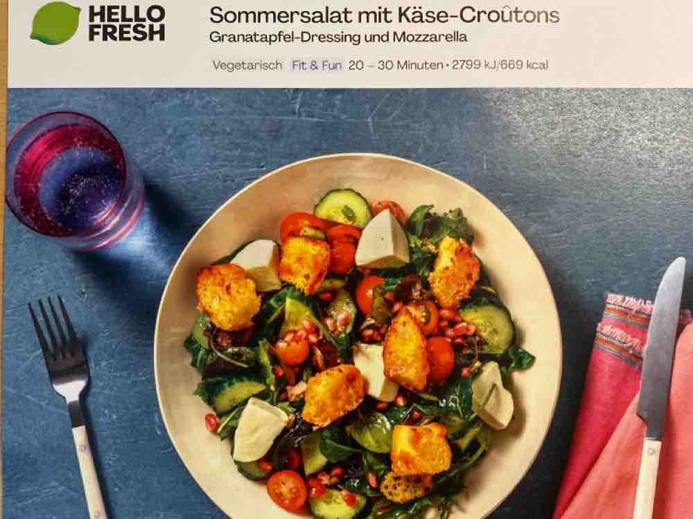 Sommersalat mit Käse-Groutons von yvonneflock426 | Hochgeladen von: yvonneflock426