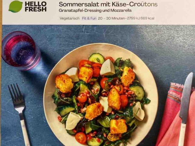 Sommersalat mit Käse-Groutons von yvonneflock426 | Hochgeladen von: yvonneflock426