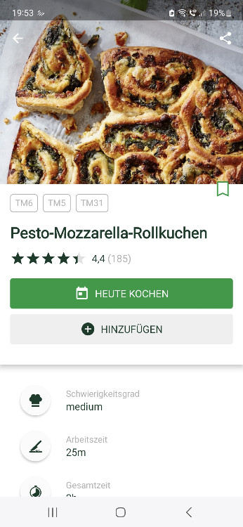 Pesto Mozzarella Rollkuchen, Je Stück von chwein | Hochgeladen von: chwein