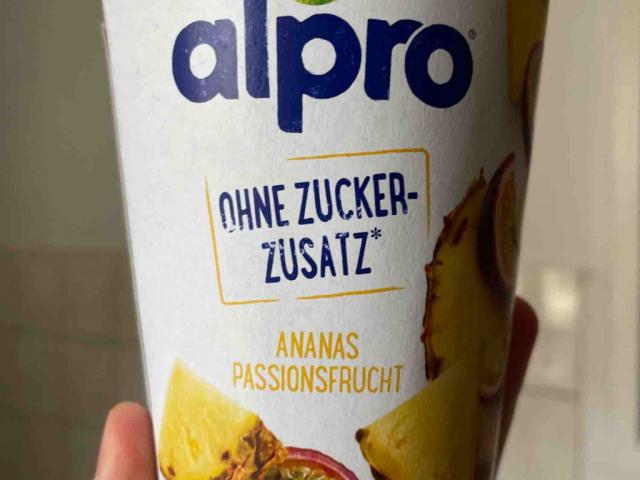 alpro pineapple passionfruit, no added sugars by RiverSong | Uploaded by: RiverSong