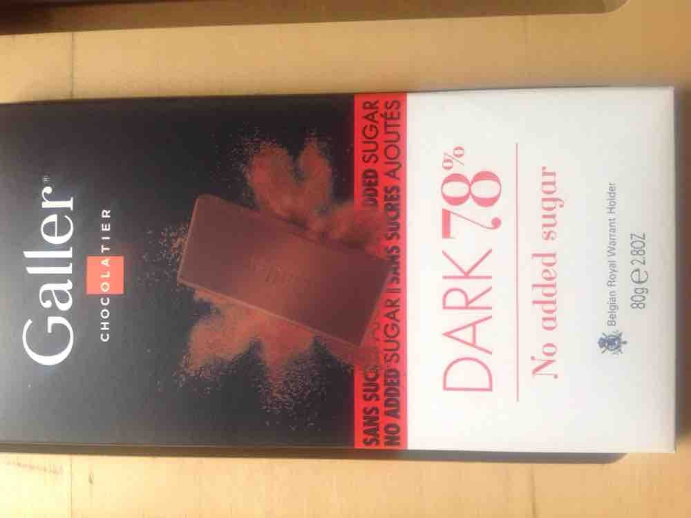 Galler Chocolatier Dark 78%, no sugar  added von masch1361 | Hochgeladen von: masch1361