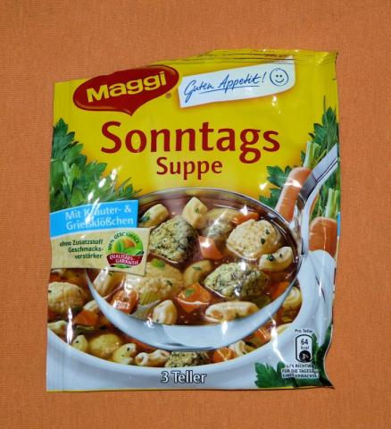 Maggi Guten Appetit Sonntags Suppe | Hochgeladen von: fotomiezekatze