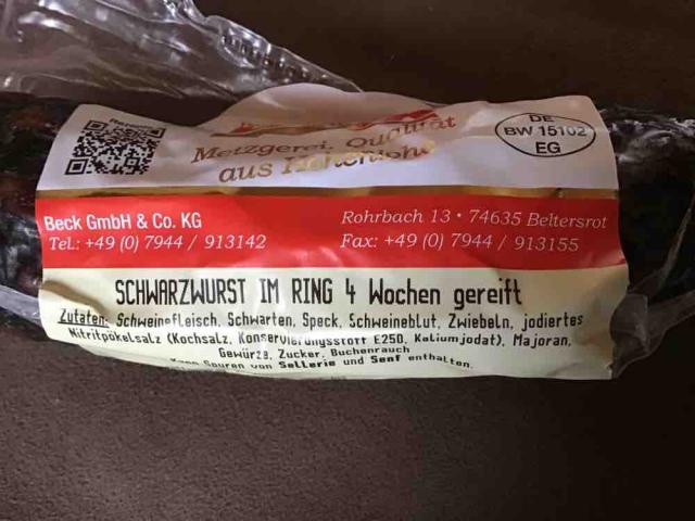 Schwarzwurst, (getrocknet) von annann | Hochgeladen von: annann