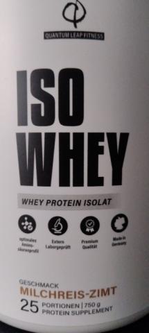 ISO WHEY Milchreis Zimt, Whey Protein Isolat von Schrottlise | Hochgeladen von: Schrottlise