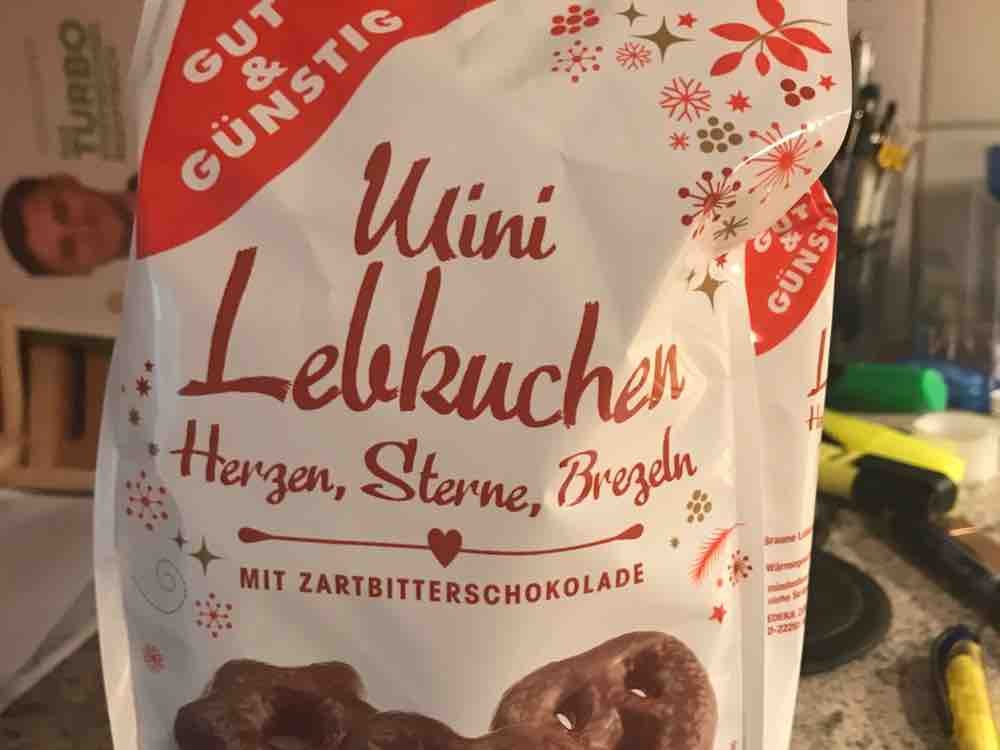 Gut Gunstig Mini Lebkuchen Herzen Sterne Brezeln Mit Zartbitterschokolade Kalorien Weihnachtliches Fddb