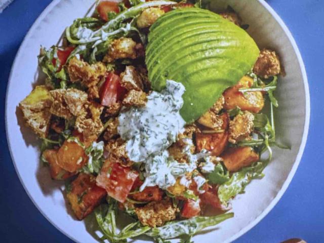 Süßkartoffelsalat mit Cajun-Popcorn-Tofu von McGreen | Hochgeladen von: McGreen