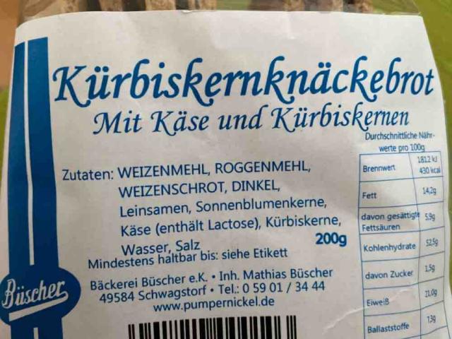 Kürbiskernknäckebrot, mit Käse und Kürbiskernen von LadyJ | Hochgeladen von: LadyJ