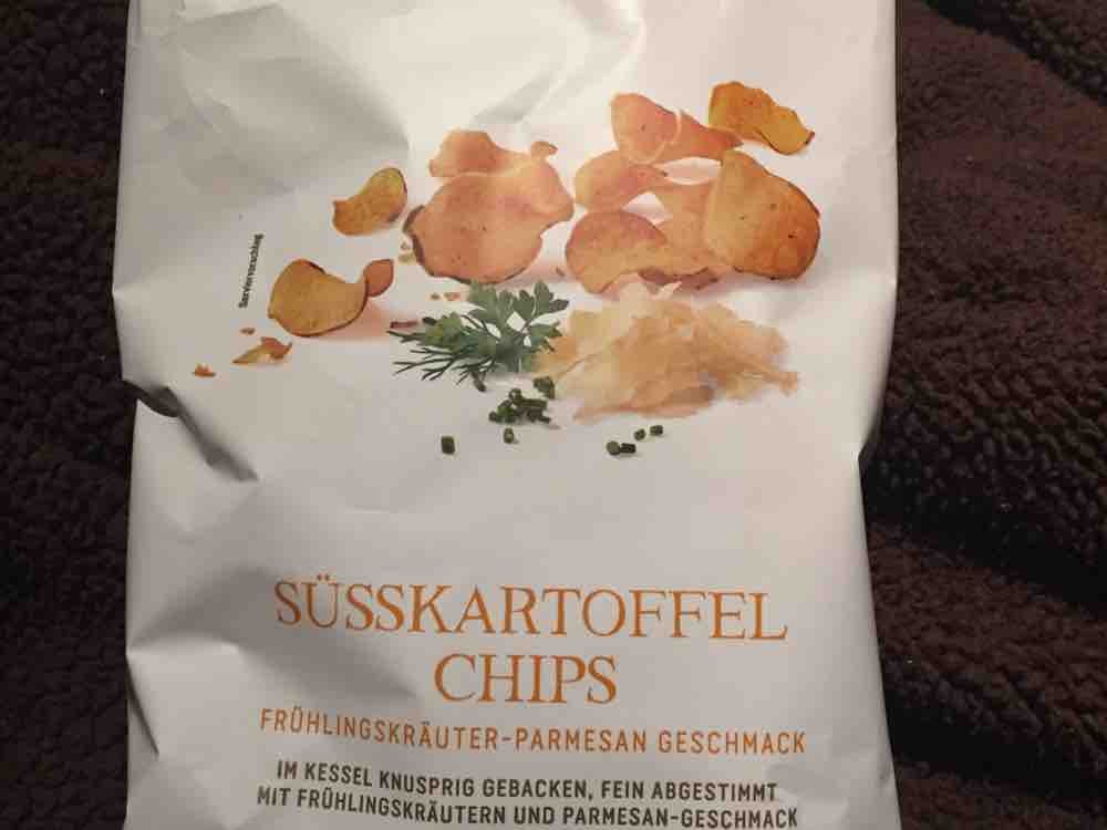 Süßkartoffel-Chips, Frühlingskräuter-Parmesan von Kugelrundgesun | Hochgeladen von: Kugelrundgesund