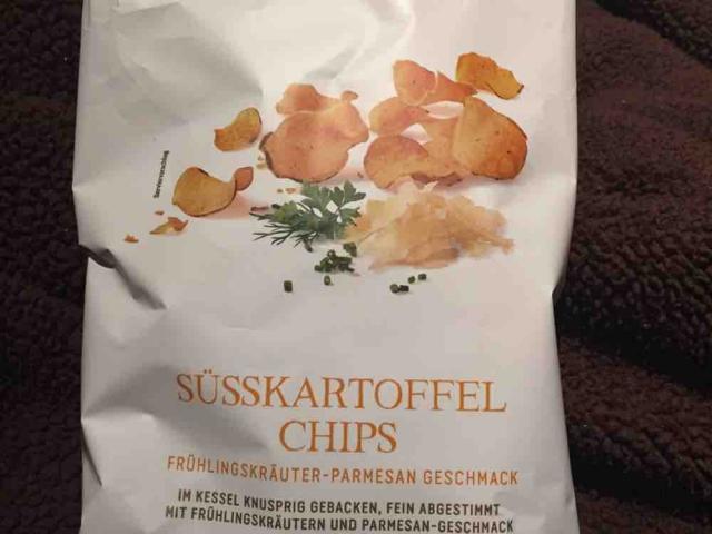 Süßkartoffel-Chips, Frühlingskräuter-Parmesan von Kugelrundgesun | Hochgeladen von: Kugelrundgesund