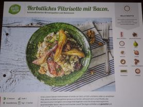 Pilzrisotto, mit Bacon, karamellisierten Birnenspalten und W | Hochgeladen von: Michael175