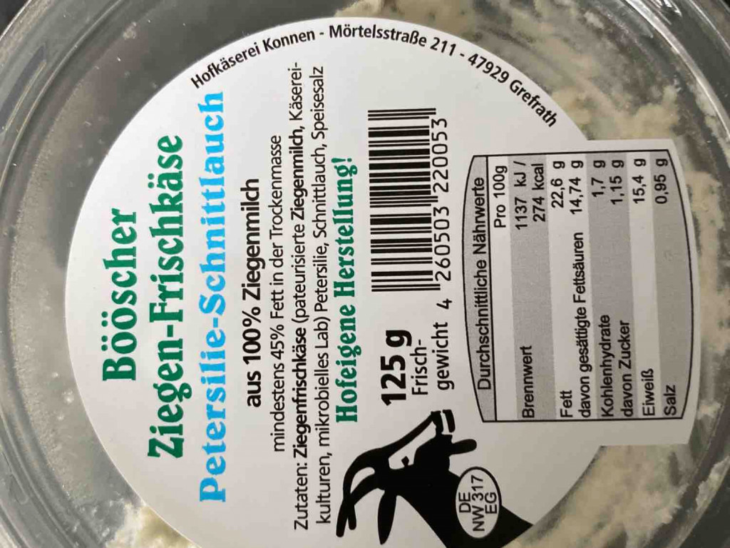 Bööscher Ziegen-Frischkäse, Petersilie-Schnittlauch von Sepp69 | Hochgeladen von: Sepp69