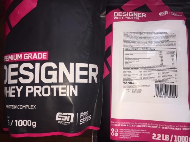 Designer Whey Protein mit 250 ml fettarme Milch 1,5 %, Vanil | Uploaded by: s.kockler